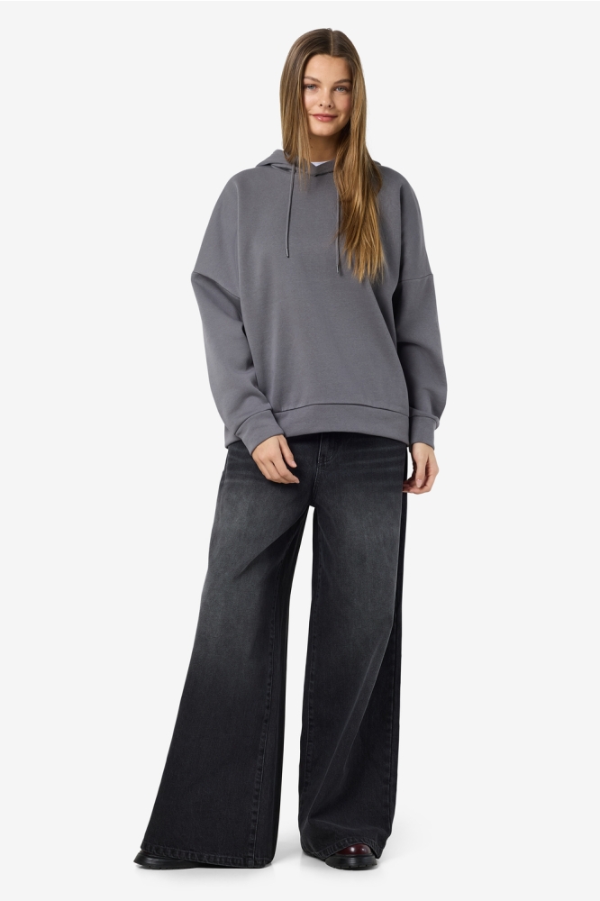 NMALDEN L/S LOOSE HOODIE JRS NOOS 27023503 Charcoal Gray